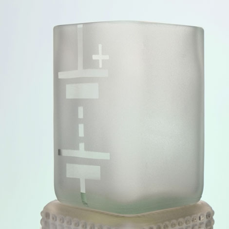 battery symbol on clear glass