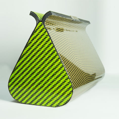 carbon fibre and Kevlar handbag