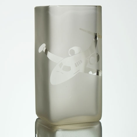 Lear jet banking in a corner