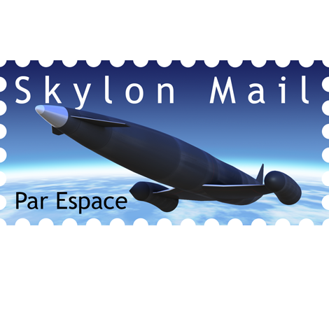 Syklon flying in space